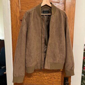 Banana Republic Factory Vegan Suede Bomber Jacket